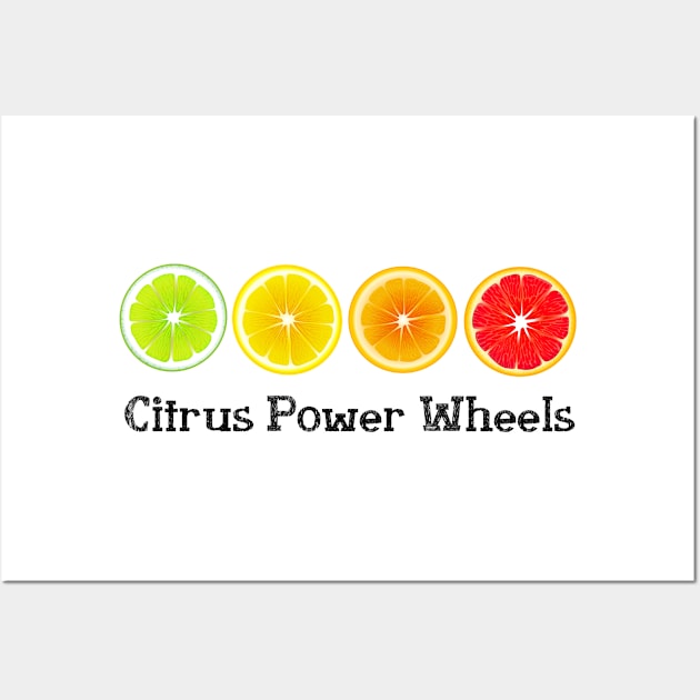 Lime Lemon Orange Vitamin Citrus Wheels of a Power of Juice Health Food choices and living Greenway for your own strong Health benefits and vitality life Wall Art by Olloway